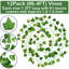 Artificielle guirlande de lierre artificielle feuilles de vigne, guirlandes de feuilles suspendues pour fête de mariage jardin cuisine verdure extérieure décoration murale