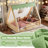 Full Size House Floor Bed With Tent And Light, Solid Wood Floor Bed With Full-Length Guardrails, Montessori And Childlike Design,Natural+Green-1060641460