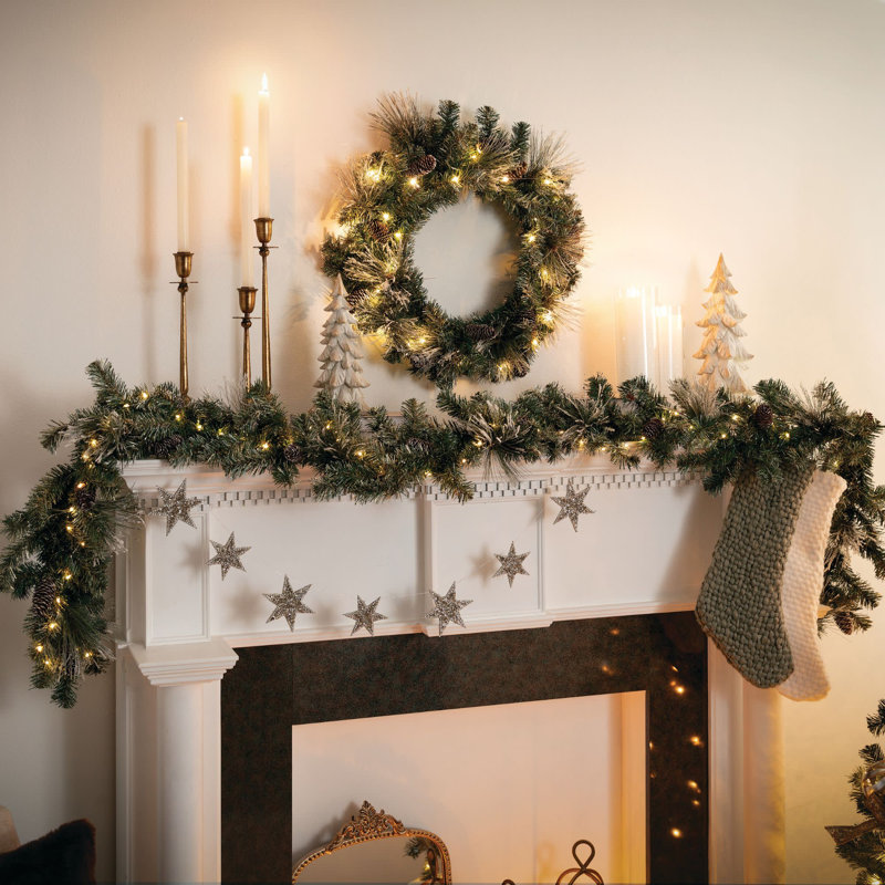 Guirlande de Noël 108 "pré-éclairée