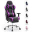 Fauteuil de jeu ergonomique avec repose-pieds, accoudoirs réglables en 3D et fonction d'inclinaison, chaise de bureau d'ordinateur à haut dossier avec support lombaire pour adultes, bureau, jeux-1305491456