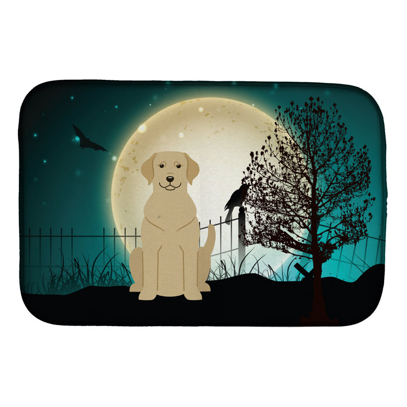 Tapis de séchage pour labrador halloween