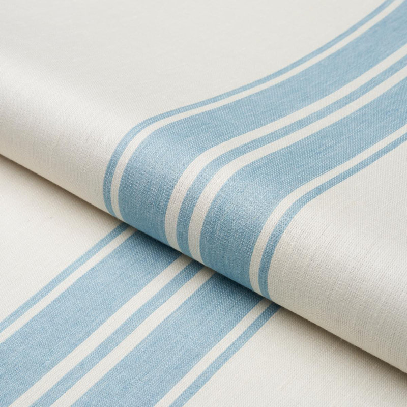 Tissu rayé Schumacher x Mark D. Sikes Brentwood