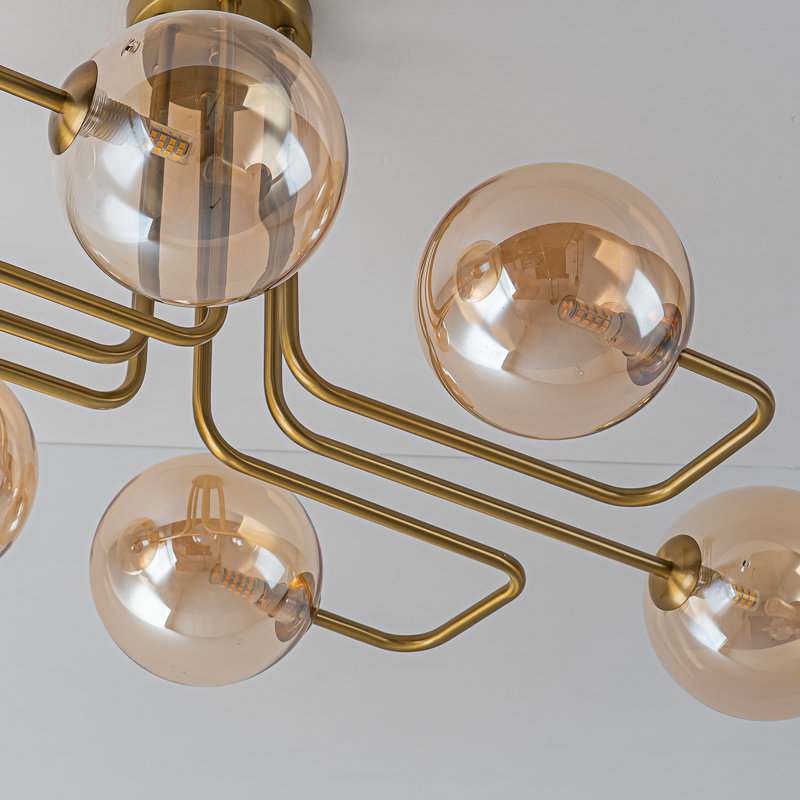 Plafonnier encastré 6 lumières Amberelle