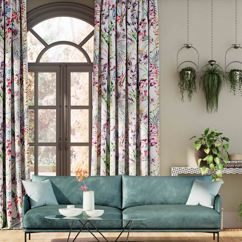 Paradise Fabric, Papaya/Flamingo/Apple
