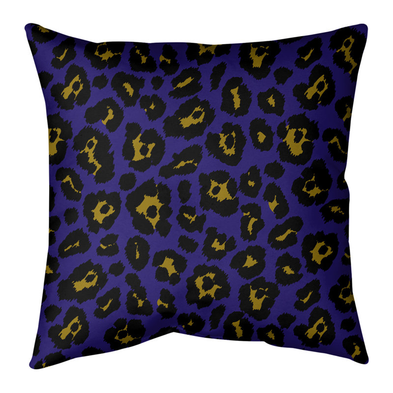 Housse et insert de coussin extérieur Fly, 20 po X 20 po, Mauve / noir / jaune