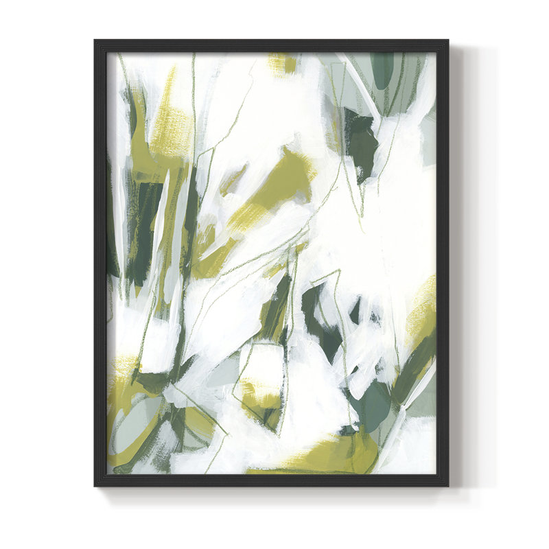 Reproduction encadrée Emerald Ice IV - bois massif, Noir, H 20 po x l 16 po