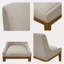 Chaise de salle à manger rembourrée (ensemble de 2)