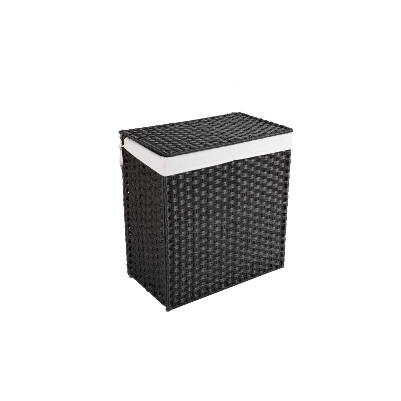 Laundry Hamper with Handles, Brown