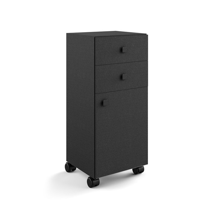 Runner Metal Bathroom Cabinet, Black