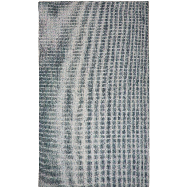 Tapis 100% laine touffeté à la main, Rectangle 7 pi 9 po x 9 pi 9 po