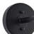 1-Light spray painted black dimmable wrought iron wall lamp