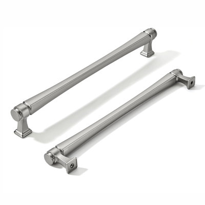 Brushed Cabinet Pulls And Drawer Handles, Solid Zinc Alloy Kitchen Hardware, Includes Installation Template And Screws