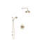 Georgian Era Thermostatic/Pressure Balanced Complete Shower System with Rough-in Valve-87460736