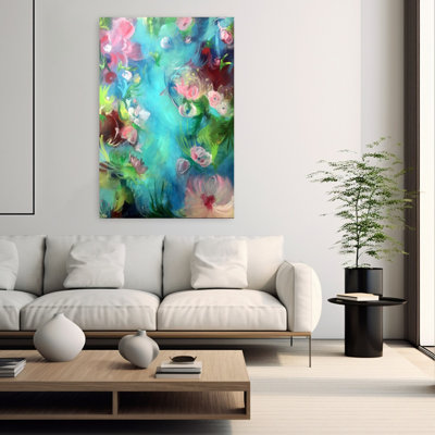 Art mural abstrait fleur de rêve