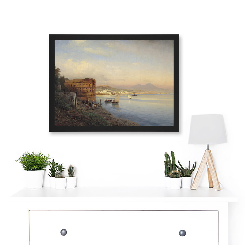 Seascape City Flamm Bay Naples Queen Palace - Single Picture Frame Print