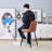 Bar Stools Set of 4,Counter Height Bar Stools with Back,Modern Faux Leather Kitchen Stools-899347626-899347630