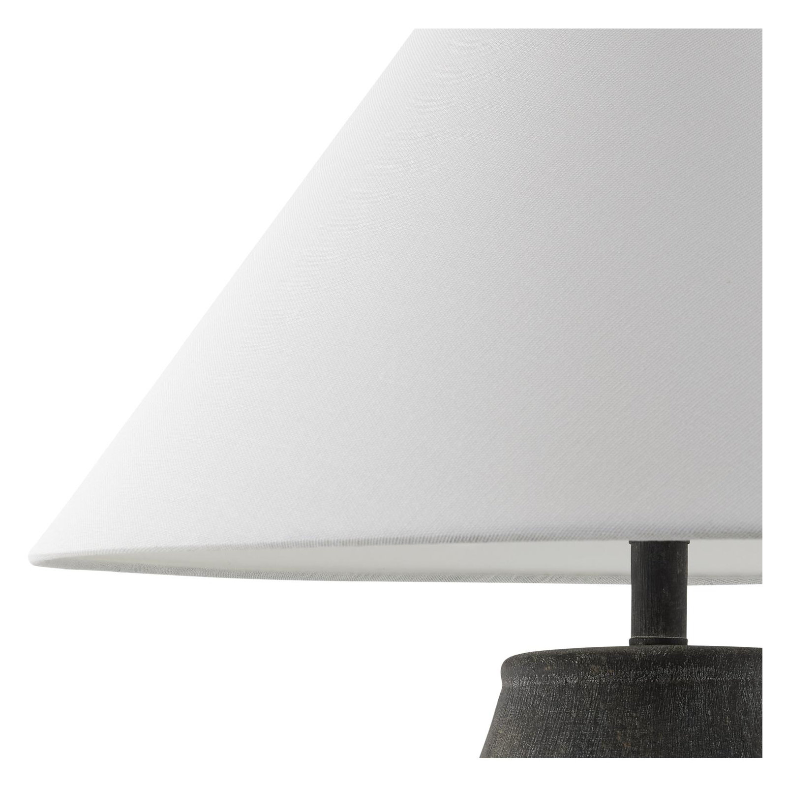 Batavia Ceramic Table Lamp, Black, White