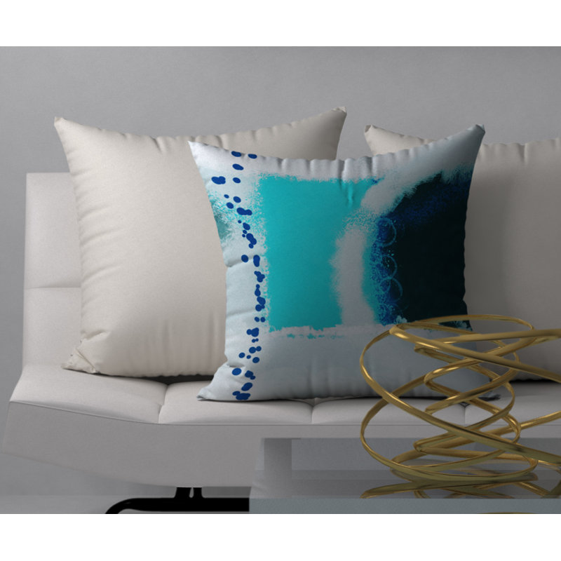 Coussin décoratif carré délicat Victor, 24 po x 24 po