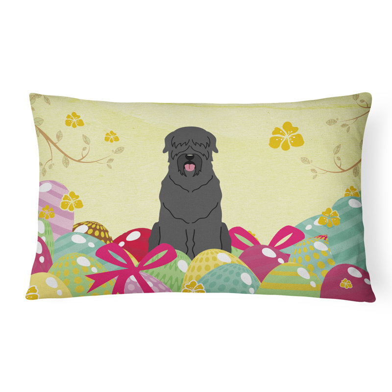 Coussin lombaire terrier russe œufs de pâques