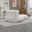 Fauteuil à billes rembourré avec repose-pieds-150444958
