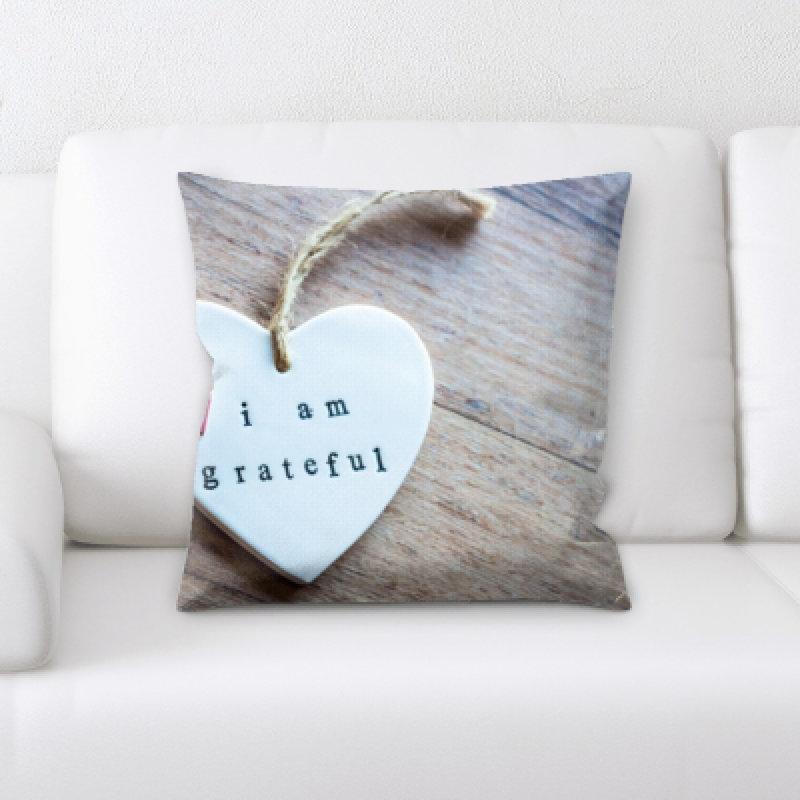 Faux Leather Throw Pillow