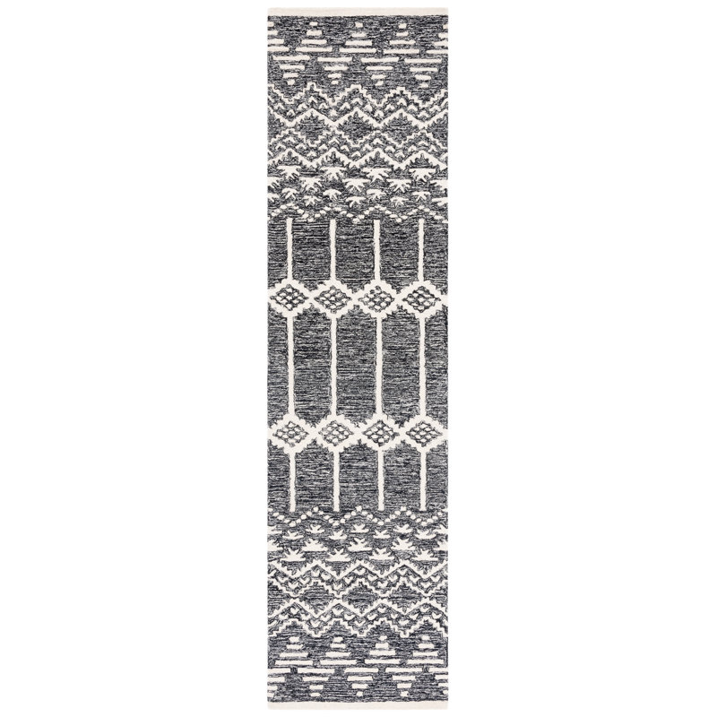 Sherill Hand Tufted Wool And Cotton With Latex Moroccan Rug, Runner 2'3" x 9'