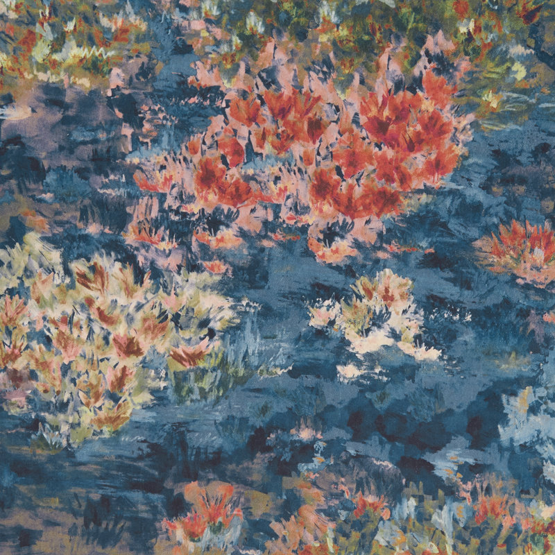 Exotica Fiore Fabric, Midnight/Spice