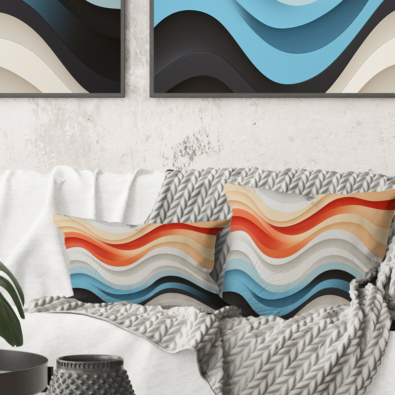 Coussin Opt Opt Line Delirium II - Op Art
