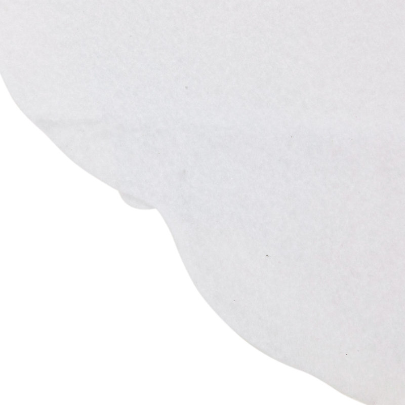 White Felt Scalloped Edge 48" Christmas Tree Skirt