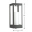 Lanterne suspendue d'extérieur noir mat à 1 ampoule Saida-22592542