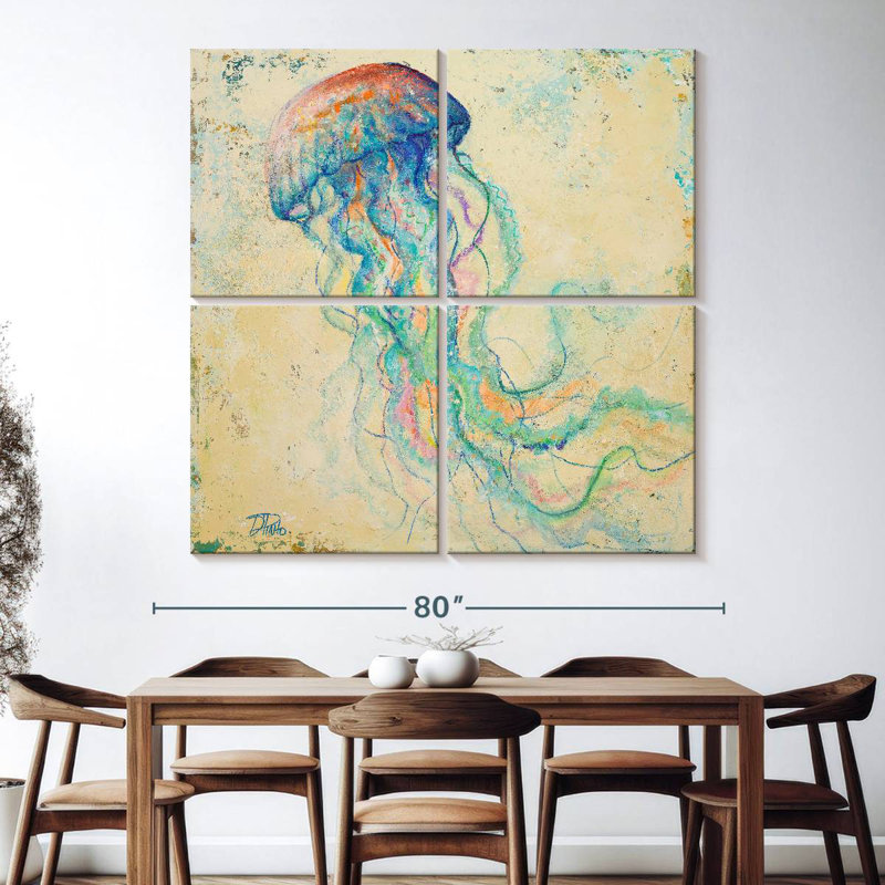 Brampt Creatures Of The Ocean I, 74" H x 74" W