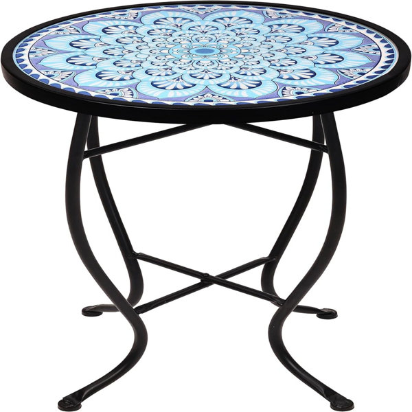 Charlton Home® Denaya Round 13.8'' Outdoor Balcony Table | Wayfair