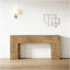 Table d'appoint rustique, console élégante en bois