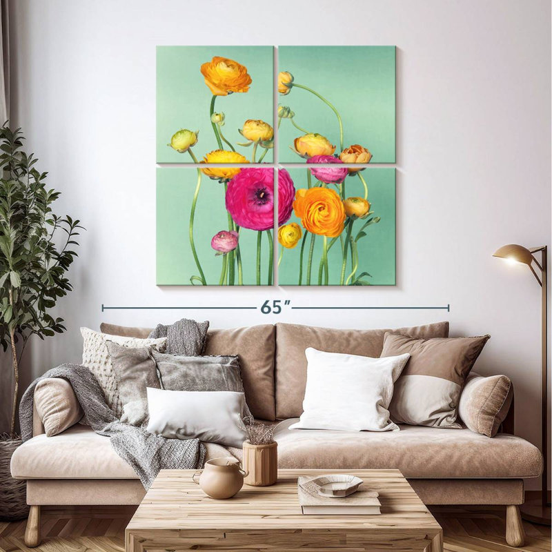 Bouquet de fleurs Harnek Ranunculus, H 45 po x l 45 po