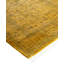 Overdyed Hand-Knotted Wool Modern-Contemporary Yellow Runner 2' 7" x 10' 3"