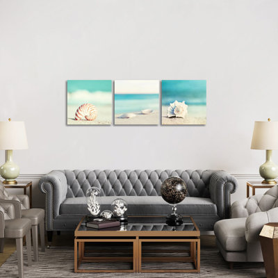 Paradise Triptych - Canvas Wall Art Set - Wrapped Canvas (Set of 3)
