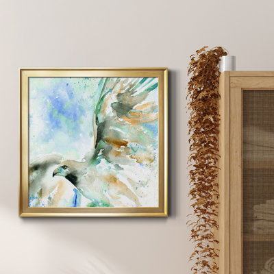 " Hawk On Blue " Painting Print