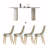 4 - Person Double Pedestal Dining Set-98278286