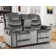 2 Seater Manual Recliner Sofa with Console and Cup Holders