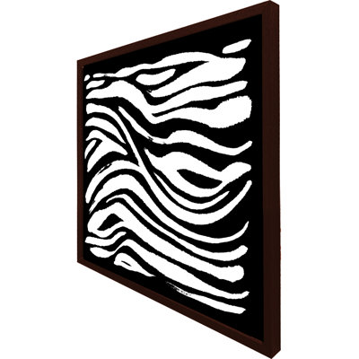 Arnya Zebra Print 1 Piece Single Picture Frame Wall Art