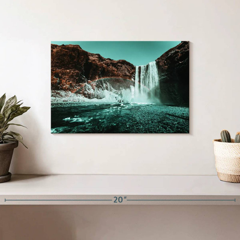 Ravi Waterfall Rainbow Retro Pop, 8" H x 12" W