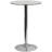 Helmscott Round Glass Event and Cocktail Table with Chrome Base-1818631762