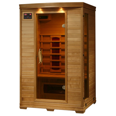 Heatwave 2-Person Hemlock Infrared Sauna with 5 Ceramic Heaters