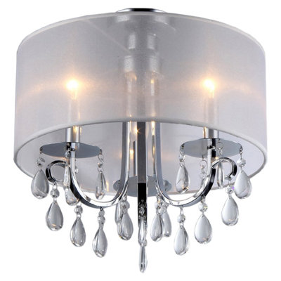 Scribner Fabric Flush Mount