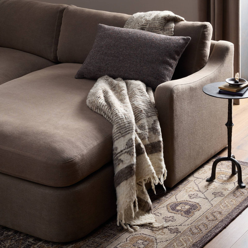 Aurelia 2-Piece Sectional, Boatway Coffee Linen, Right Hand Facing