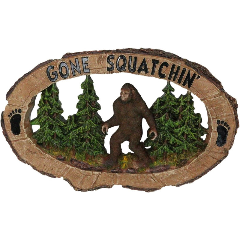 Plaque de décoration murale Rustic Forest Sasquatch
