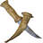 Early 20Th Century Handmade Babylonian-Patterned Brass Dagger