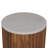Fluted Marble Side Table
