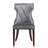 Reine Traditional Velvet Upholstered Beech Wood Side Chair in Gray-115235572