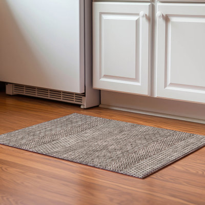 Premium Machine Washable Prisco Brown Rug